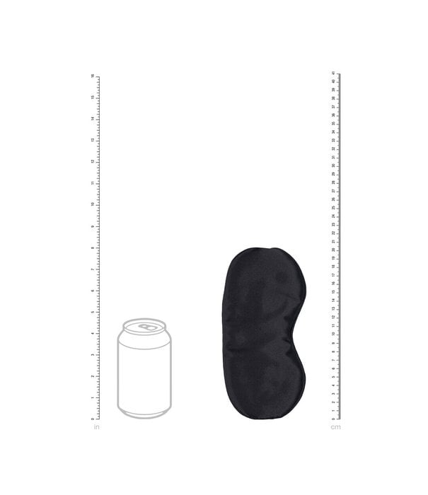 Ouch! by Shots Satin Mask - Zwart