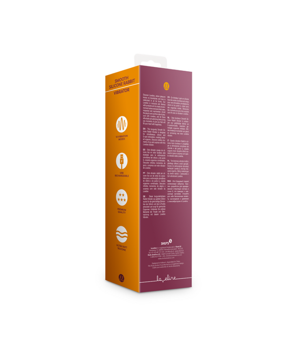 Loveline by Shots Zachte Siliconen Konijn Vibrator - Donker Kers