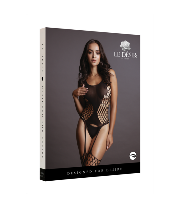Le Désir by Shots Fence Suspender Bodystocking - One Size