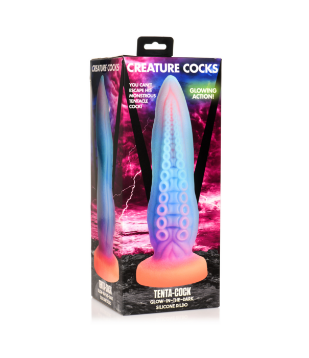 Tenta-Cock - Glow-in-the-Dark Siliconen Dildo