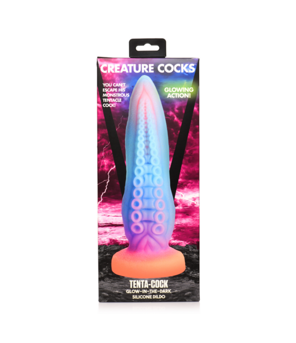 Tenta-Cock - Glow-in-the-Dark Siliconen Dildo