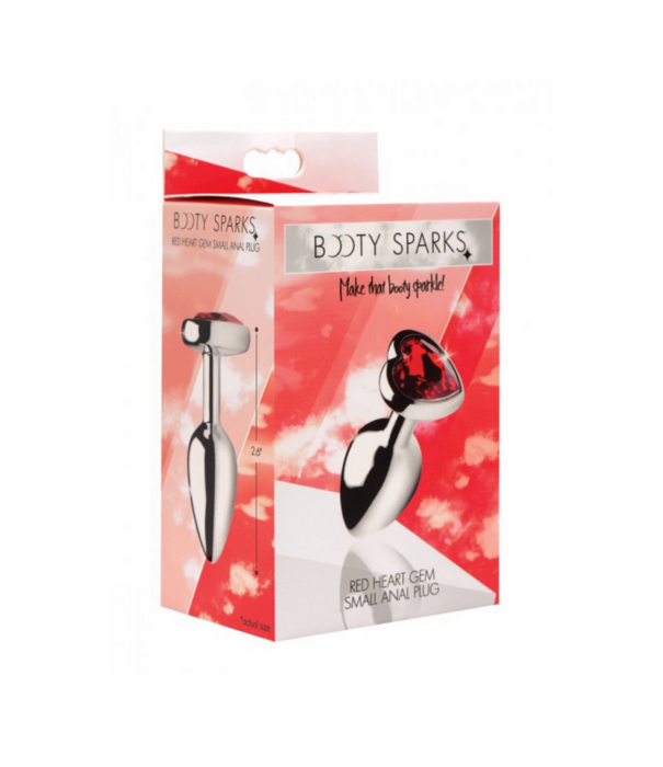 Rode Hart Gem - Butt Plug - Klein