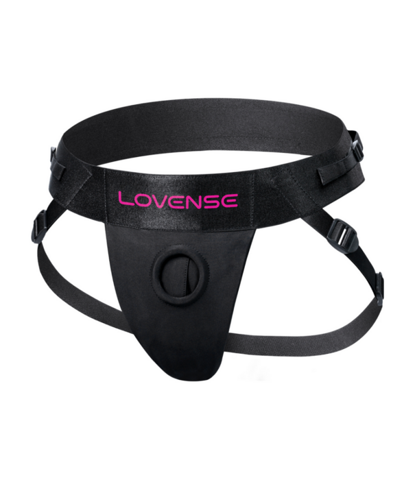 Lovense Strapless Harnas voor Lapis Dubbel Eind Vibrerende Strap-on - Zwart/Roze