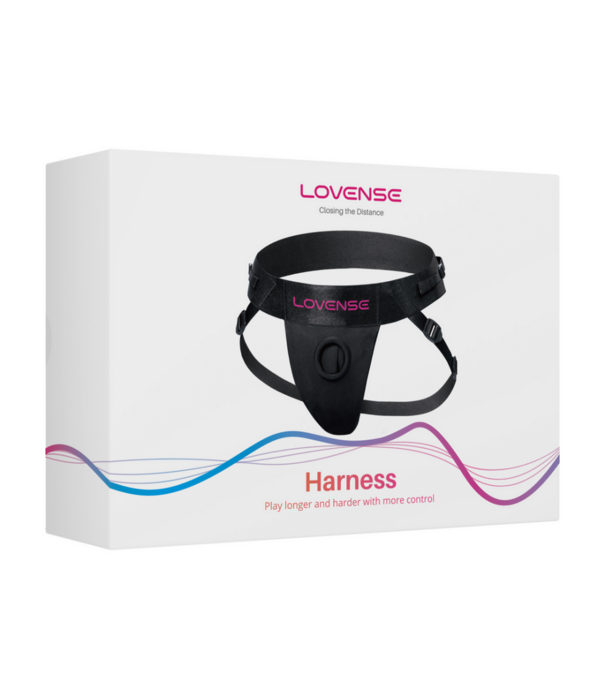 Lovense Strapless Harnas voor Lapis Dubbel Eind Vibrerende Strap-on - Zwart/Roze