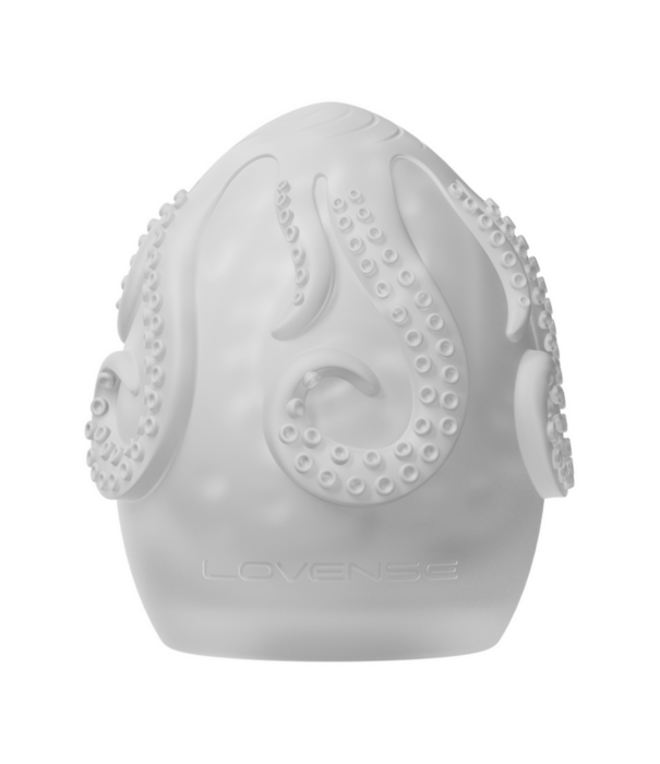 Lovense Kraken - Single - Zachte Rekbare Ei Masturbator - Wit