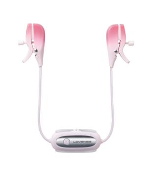 Gemini - App-gestuurde Vibrerende Tepelklemmen - Roze