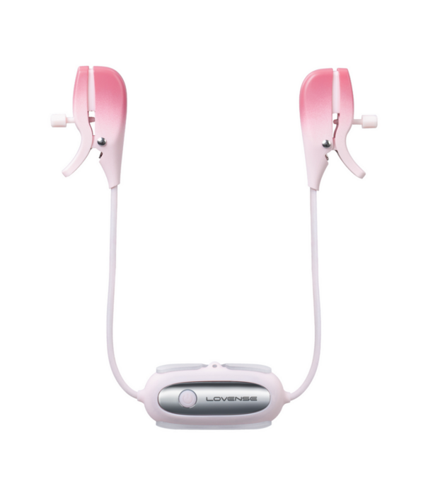 Lovense Gemini - App-gestuurde Vibrerende Tepelklemmen - Roze
