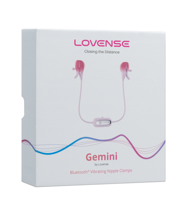 Lovense Gemini - App-gestuurde Vibrerende Tepelklemmen - Roze