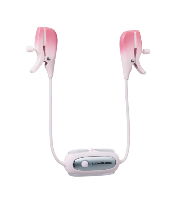 Lovense Gemini - App-gestuurde Vibrerende Tepelklemmen - Roze
