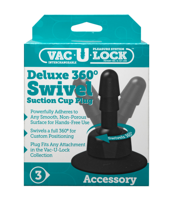 Doc Johnson Deluxe 360 Swivel - Butt Plug met Zuignap - 2 Stuks
