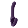 Satu - Pulse-Wave en Vibrerende Strapless Strapon - Paars