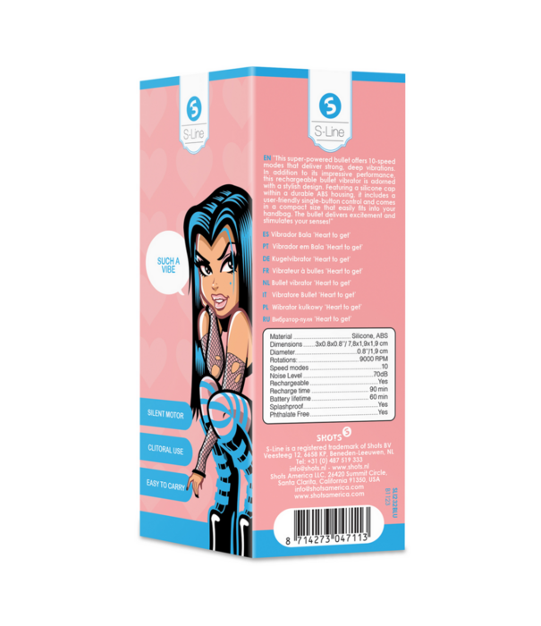 S-Line by Shots Heart to Get - Bullet Vibrator