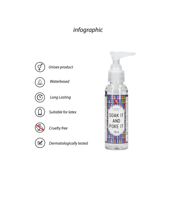 S-Line by Shots Soak It And Poke It - Extra Dikke Glijmiddel - 3 fl oz / 100 ml