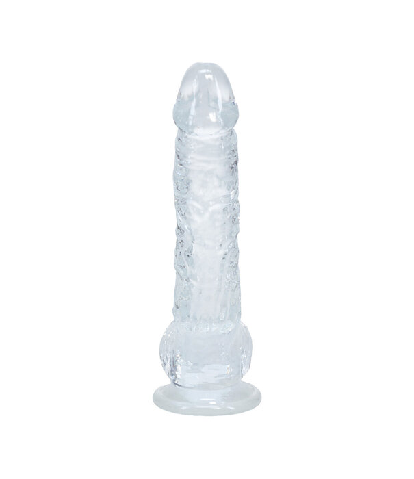 RealRock by Shots Realistische Dildo met Ballen - 5 / 12,7 cm - Transparant