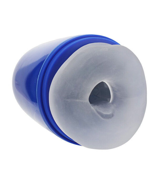 Pumped by Shots Pulsar - Negative Pressure Suction and Vibration Masturbator Pump - Metallic Blue