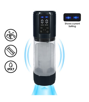 UltraLift - Automatische Waterdichte Masturbator Pomp - Gun Metal