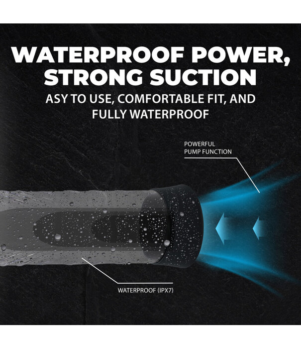 Pumped by Shots CyberPulse - Automatische Waterdichte Penis Pomp - Zwart
