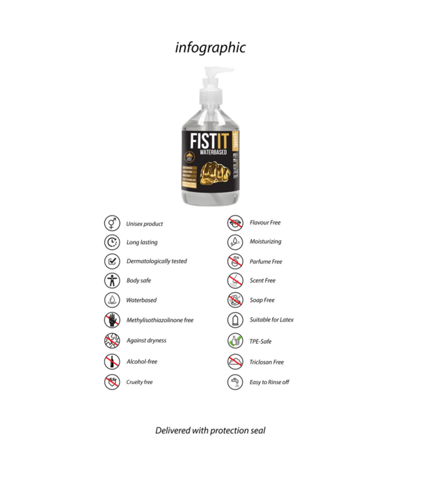 Fist It by Shots Waterbased glijmiddel - 17 fl oz / 500 ml