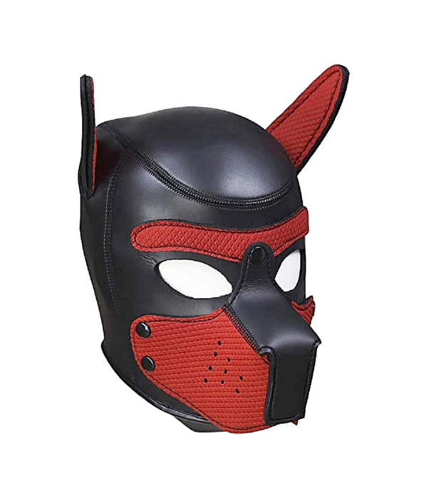 Ouch! by Shots Neopreen Puppy Mask - Rood