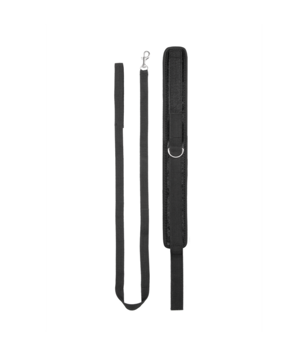 Ouch! by Shots Velvet Verstelbare Halsband met Lijn