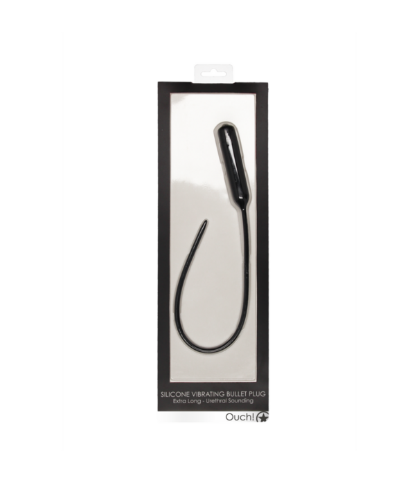 Ouch! by Shots Silicone Vibrerende Bullet Plug Extra Lang