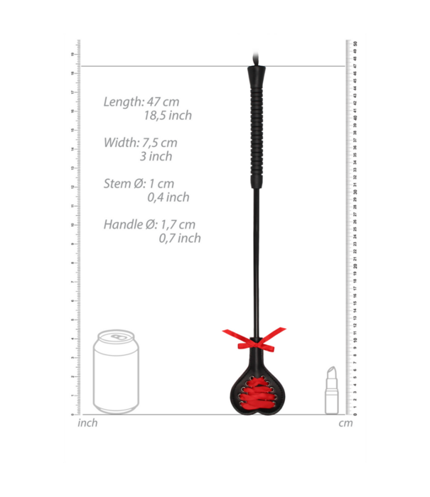 Ouch! by Shots Hartvormige Crop met Rode Kant