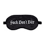 Suck Don't Bite - Gedrukte Satijnen Masker - Zwart
