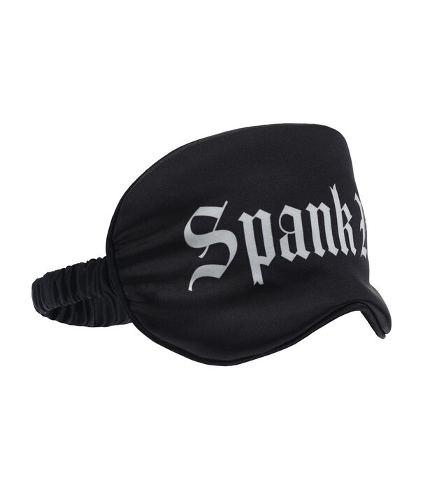 Ouch! by Shots Spank Me - Gedrukte Satijnen Masker - Zwart