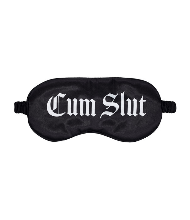 Ouch! by Shots Cum Slut - Gedrukt Satijnen Masker - Zwart