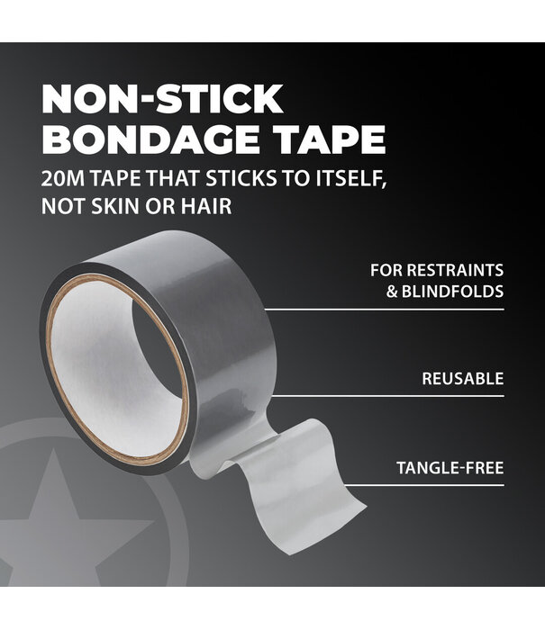 Ouch! by Shots PVC Niet-Plakband - 20 m - Zilver