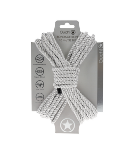 Polyester Bondage Touw - 10 m / 32,8 ft - Zilver