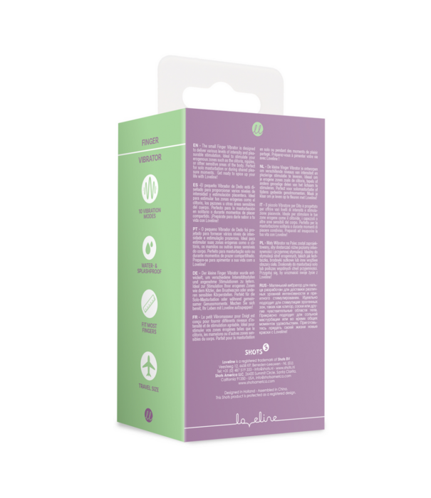 Loveline by Shots Vinger Vibrator - Mystic Paars