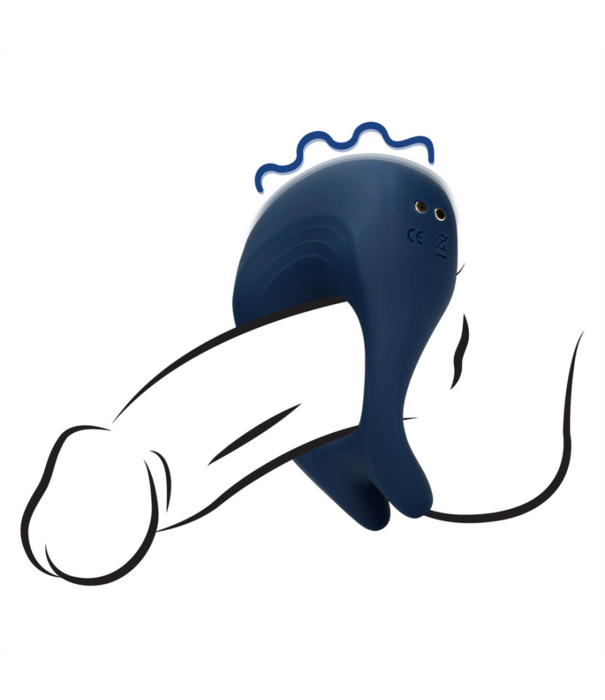 Loveline by Shots Puntige Vibrerende Cockring - Baltisch Blauw