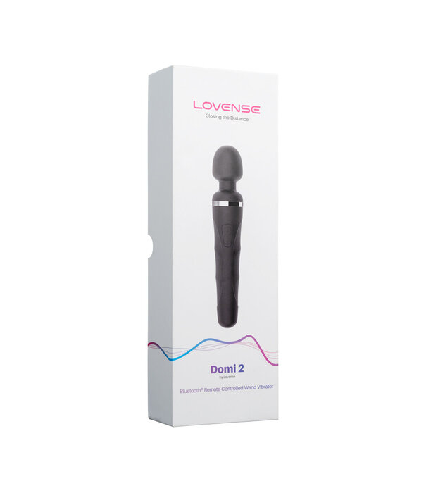 Lovense Domi 2 - Bluetooth App-gestuurde Mini Wand Massager - Zwart