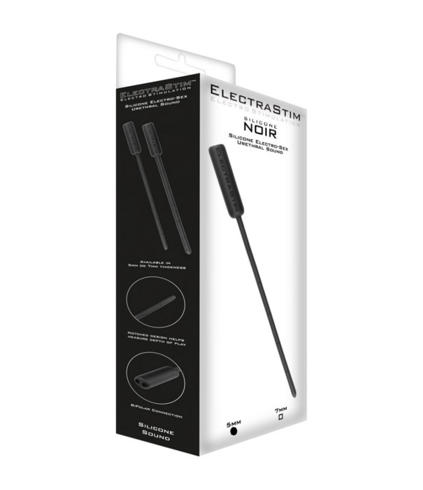 ElectraStim Silicone Noir Flexibel Geluid - 5mm - Zwart