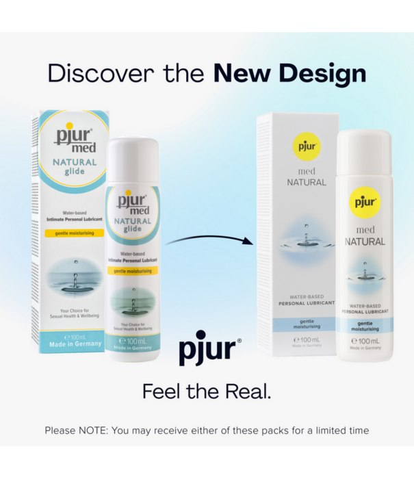 Pjur Med Natural - Waterbased Lubricant Gentle Moisturising - 3.4 fl oz / 100 ml