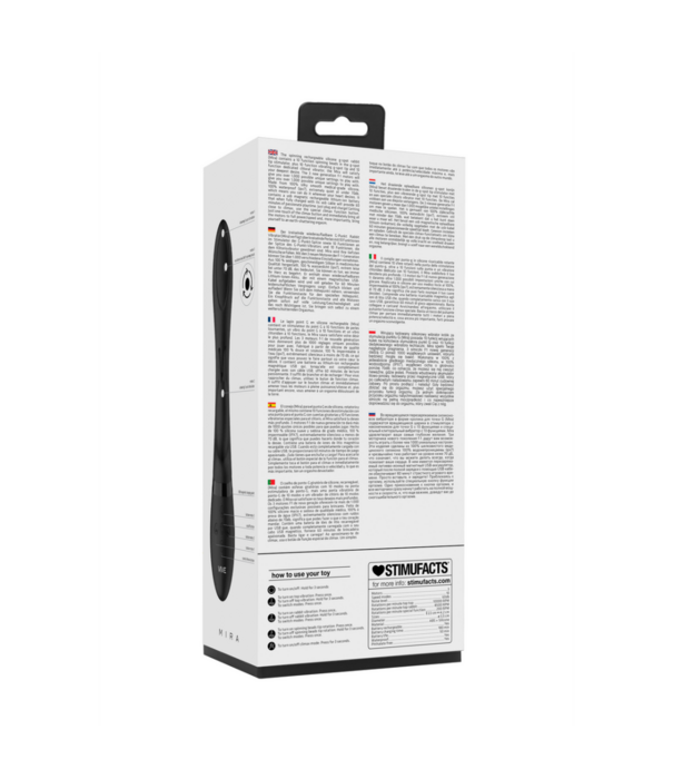 VIVE by Shots Mira - Spinning G-spot Konijn - Zwart