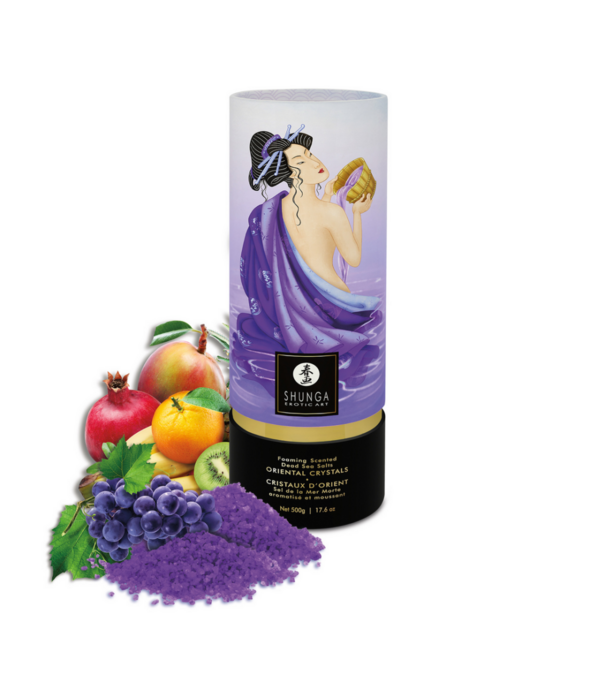 Shunga Oriental Crystals Badzout - Exotische Vruchten - 17,6 oz / 500 gr