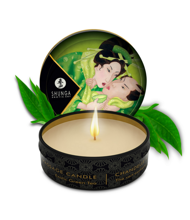 Shunga Mini Massagekaars - Exotische Groene Thee - 1 oz / 30 ml