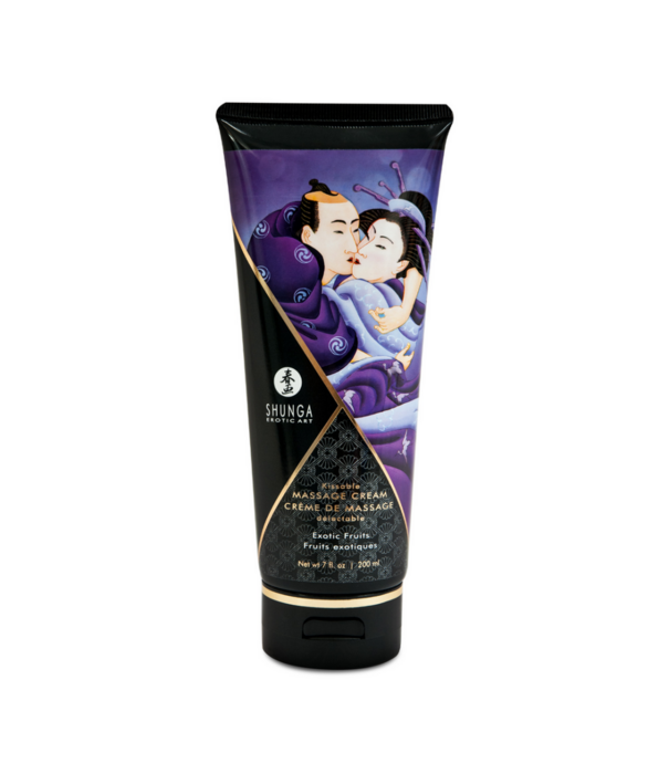 Shunga Kusbare Massagecrème - Exotische Vruchten - 7 floz / 200 ml