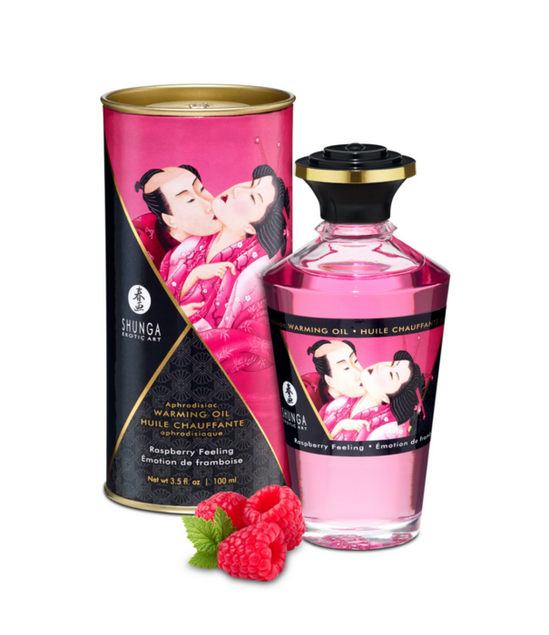 Shunga Aphrodisia Olie - Raspberry Feeling - 3,5 fl oz / 100 ml