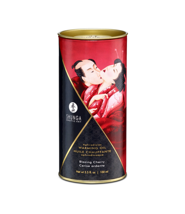 Shunga Aphrodisia Olie - Blazing Cherry - 3,5 fl oz / 100 ml