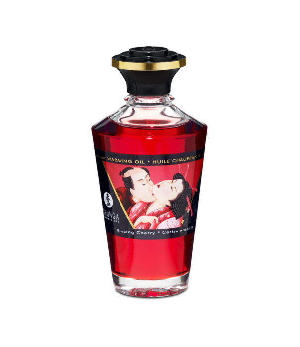 Shunga Aphrodisia Olie - Blazing Cherry - 3,5 fl oz / 100 ml
