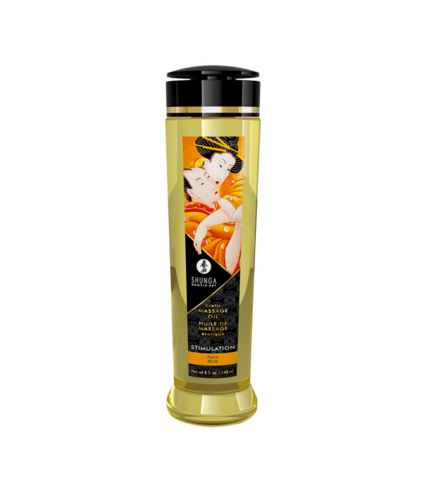 Shunga Erotische Massageolie - Perzik - 8 fl oz / 240 ml