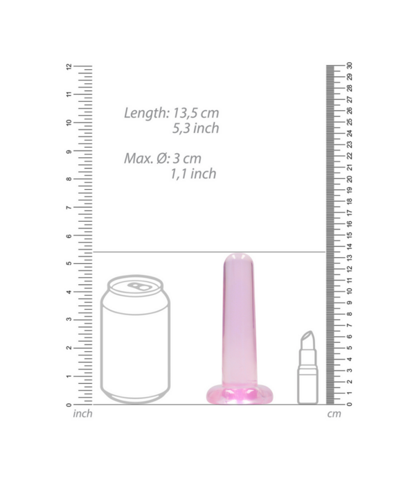 RealRock by Shots Niet-realistische dildo met zuignap - 5 / 13,5 cm