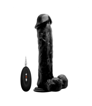 Vibrerende Realistische Cock met Scrotum - 11 / 28 cm