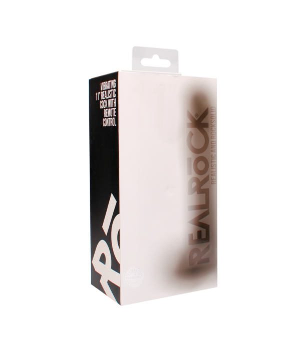 RealRock by Shots Vibrerende Realistische Cock met Scrotum - 11 / 28 cm