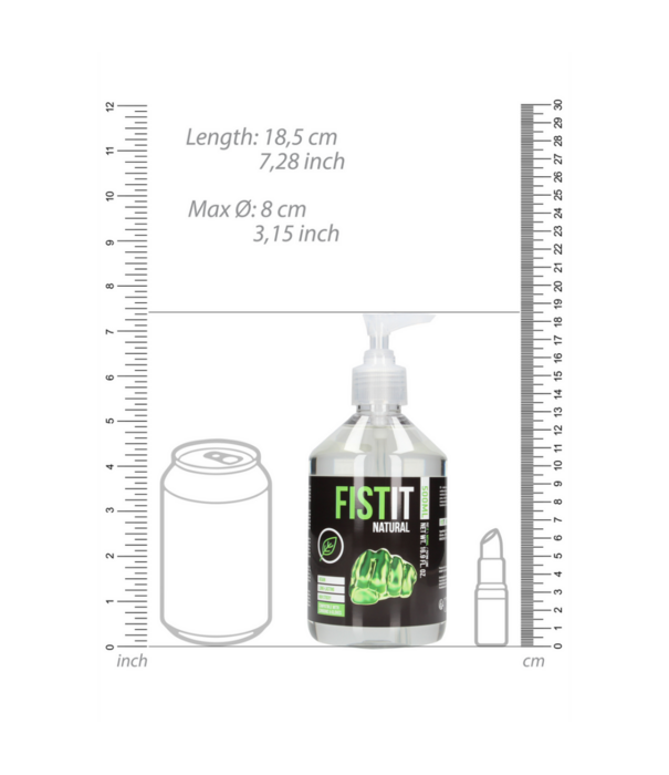 Fist It by Shots Natuurlijke waterbasis glijmiddel - 17 fl oz / 500 ml - Pomp