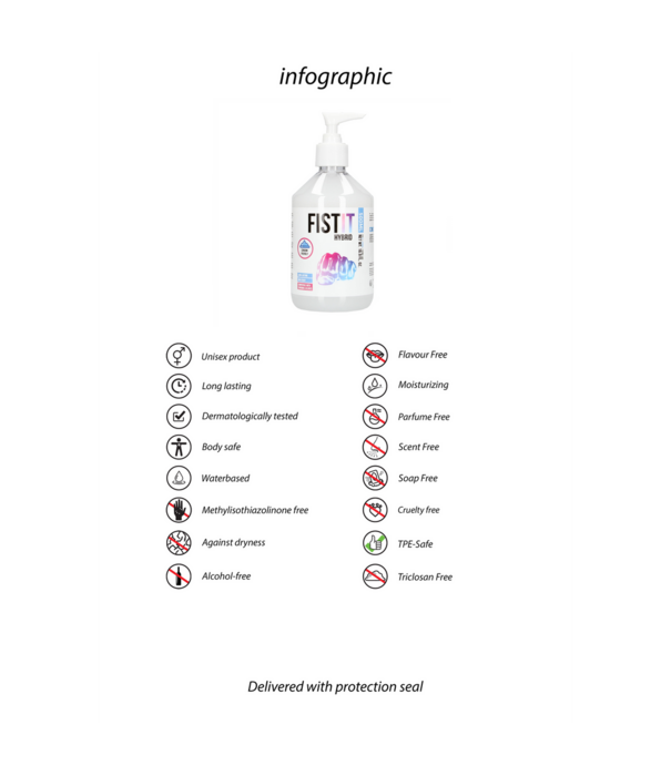 Fist It by Shots Hybride Lube - 17 fl oz / 500 ml - Pomp