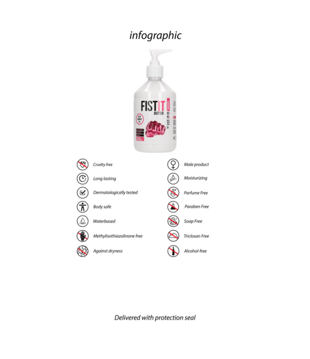 Fist It by Shots Waterbased Sliding Butter - 500 ml - Pomp